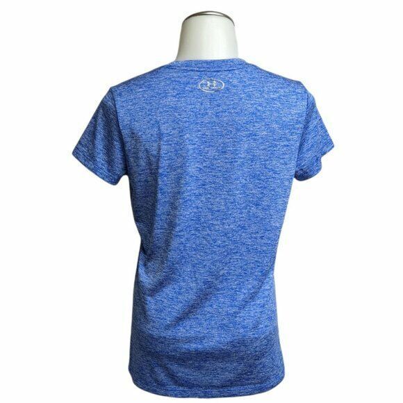 UA Under Armour Heatgear Loose Fit Performance Activewear Shirt Top Blue XS - Picture 2 of 6